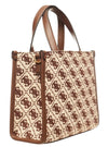 Guess Logo Izzy Handbag - Brown /Gold