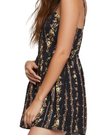 Forever 21 Ladies Floral Jumpsuit - Black