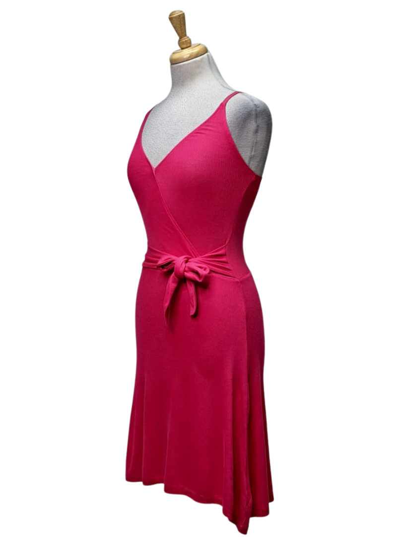 Inside Ladies Ribbon Detail Dress - Pink