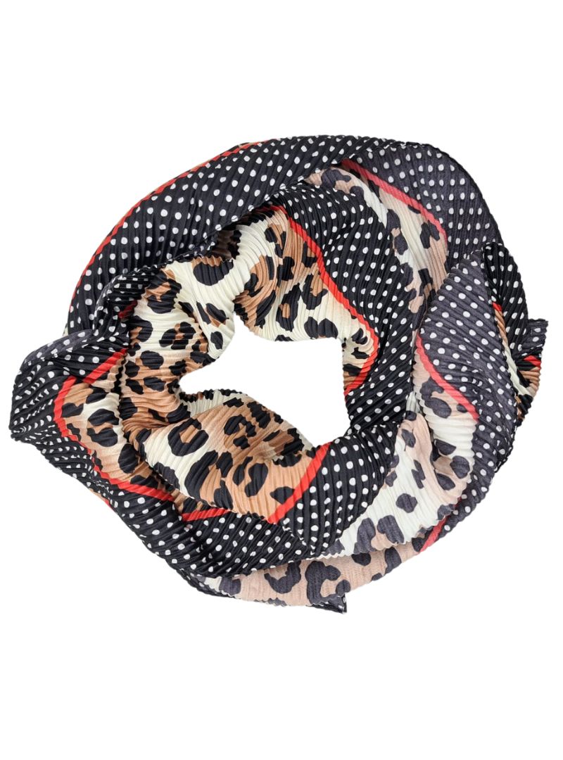 SATIN FEEL ANIMAL PRINT SCARF