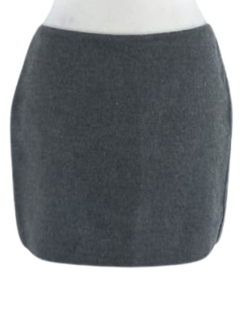 WOOL BLEND MINI SKIRT