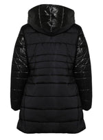COMBO HOODED PUFFER JACKET