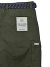 Mcneal Mens Cargo Shorts With Blet - Green