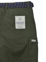 Mcneal Mens Cargo Shorts With Blet - Green