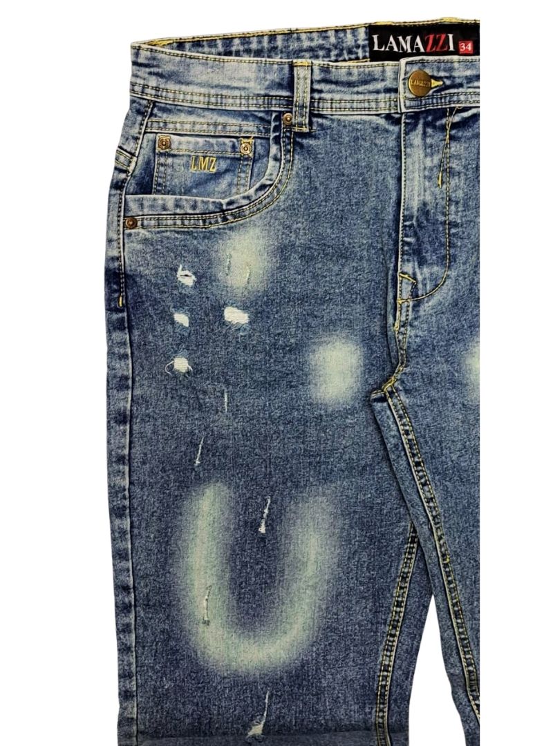 Lamazzi Denim Mens Slim Fit Jean - Blue