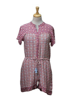 Ada Gatti Ladies Patterned Jumpsuit - Pink/Blue