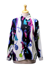 P2vx Ladies Detailed Buttoned shirt - White/Black