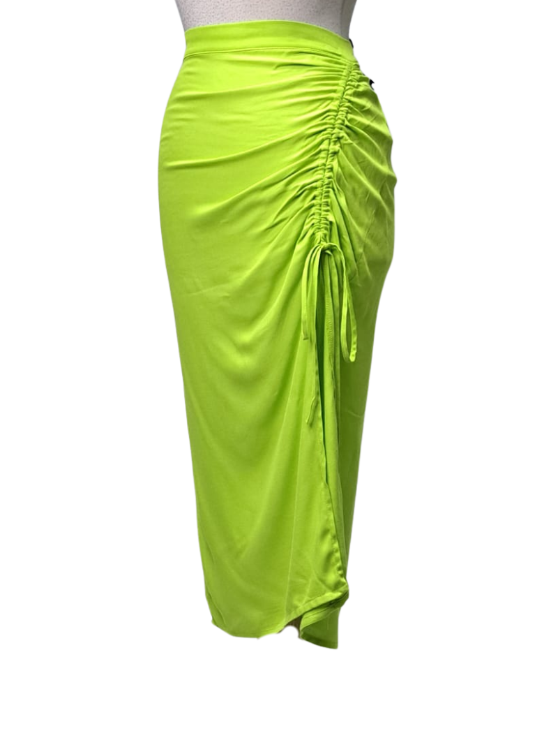 Terranova Lades Ruched Skirt - Lime Green