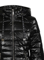 COMBO HOODED PUFFER JACKET