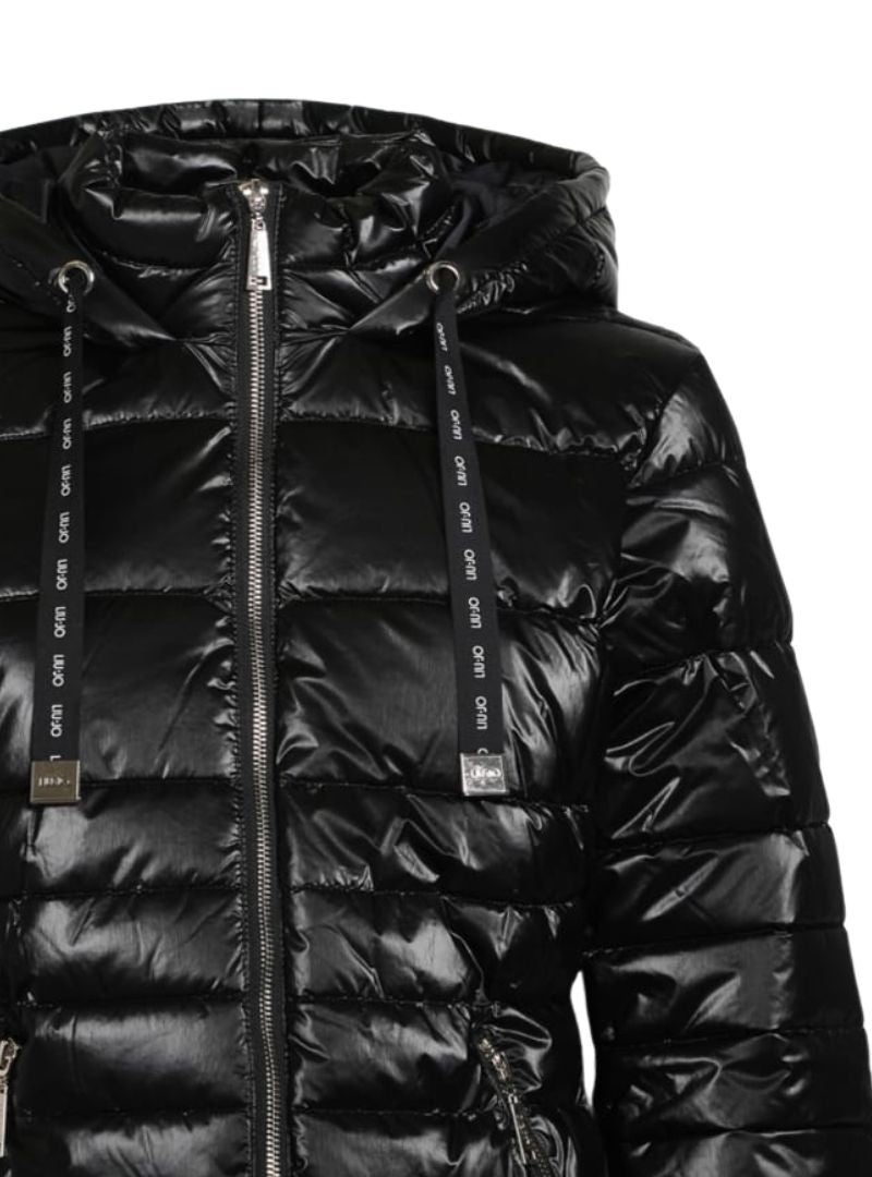 COMBO HOODED PUFFER JACKET
