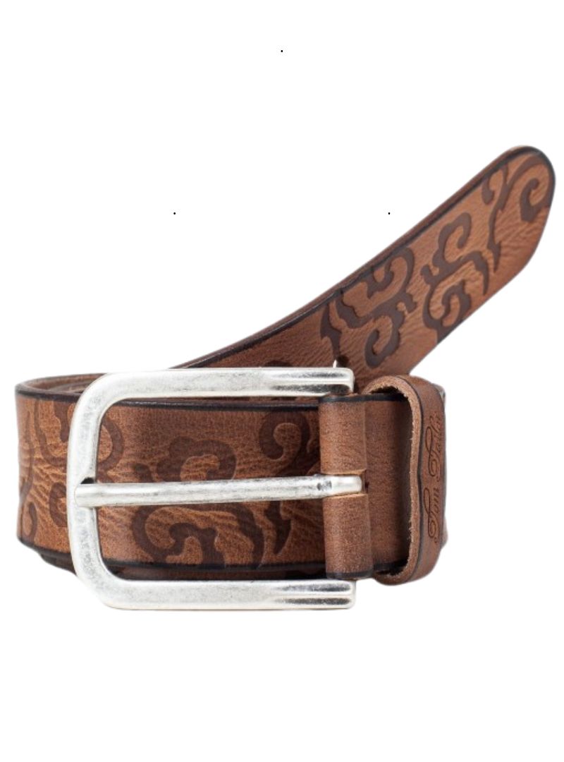 DETAILED GENUINE LEATHER BUCKLE BELT