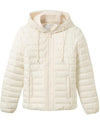 HOODED LIGHT WEIGHT PUFFER JACKET