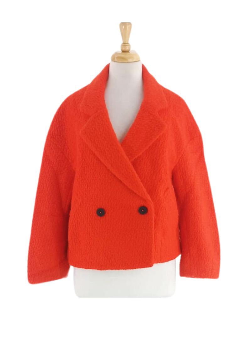 BUTTONED WOOL COAT