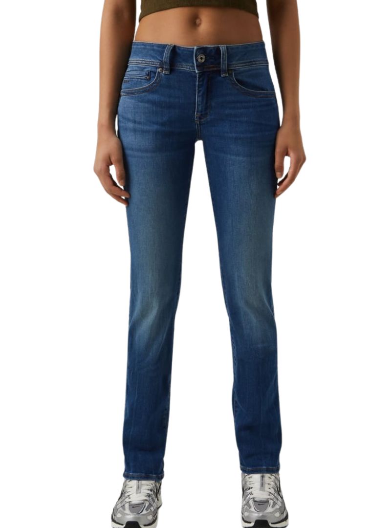 MIDGE SADDLE MID STRAIGHT DENIM