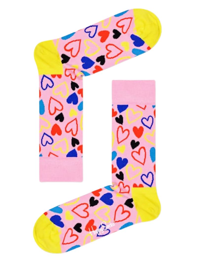 HEART SHAPE PRINT SOCKS