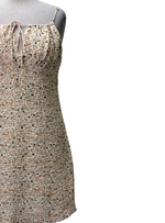 Cropp Ladies Floral Mini Dress - White/Orange/Green