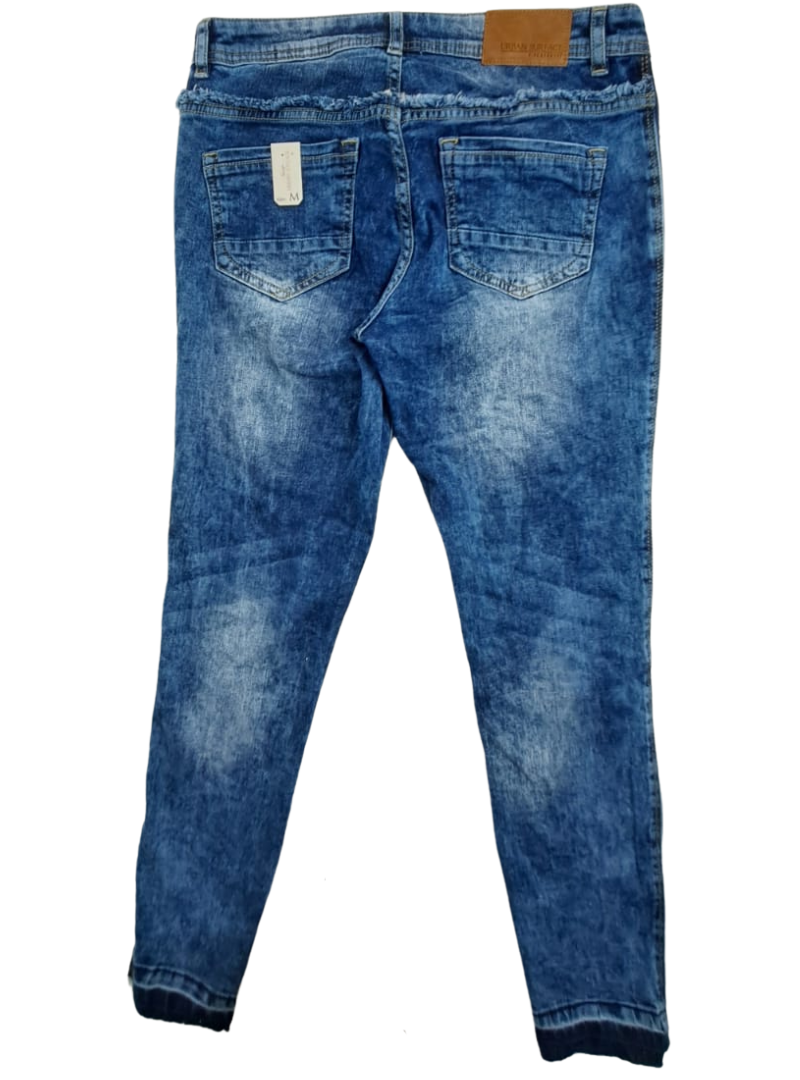 TWO TONED MID WAIST JEAN