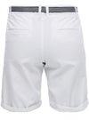 S.oliver Ladies Smart Chino Relaxed Fit Shorts - White/Navy