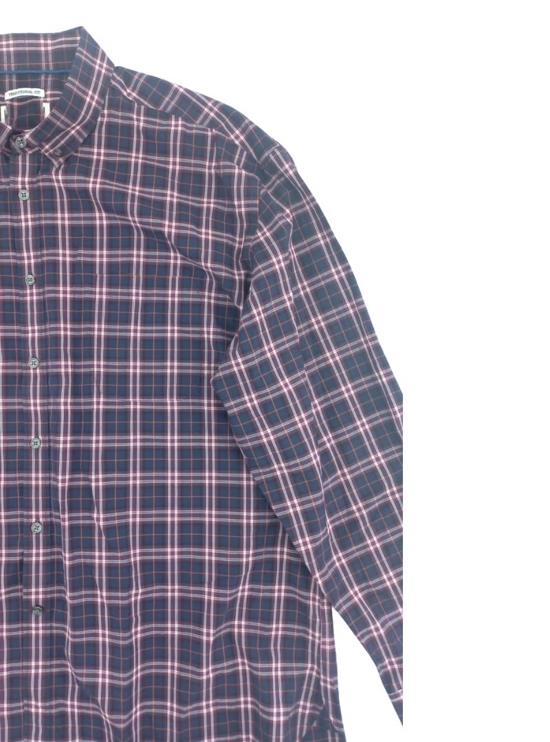 CHECKERD LONG SLEEVE TRADITIONAL FIT SHIRT