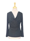 Jane Norman Ladies Long Sleeve Blouse - Black