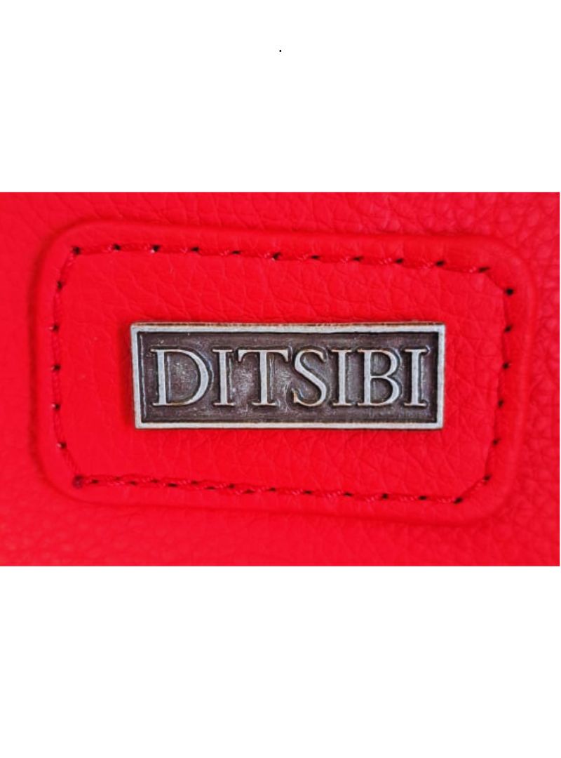 Ditsibi Genuine Leather Backpack - Red