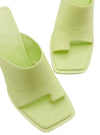 SLIP ON TOE MID HEEL SANDAL