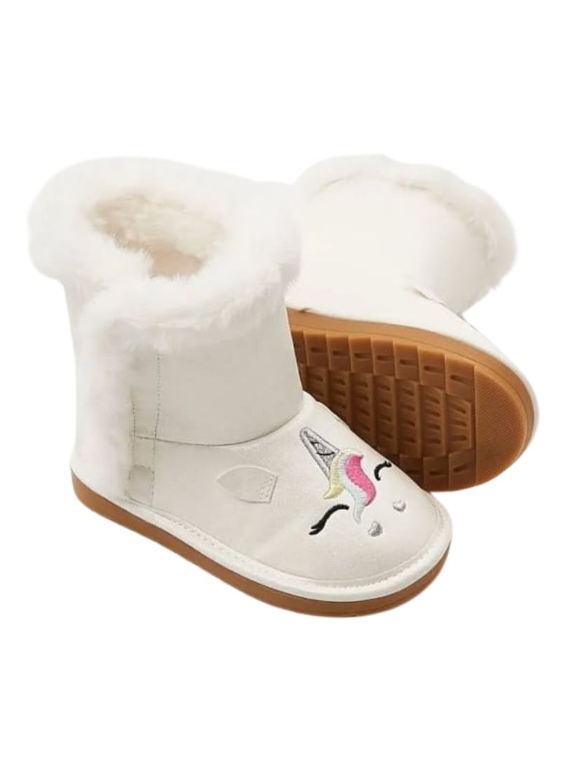 Sinsay Kids Detail Unicorn Boots - White