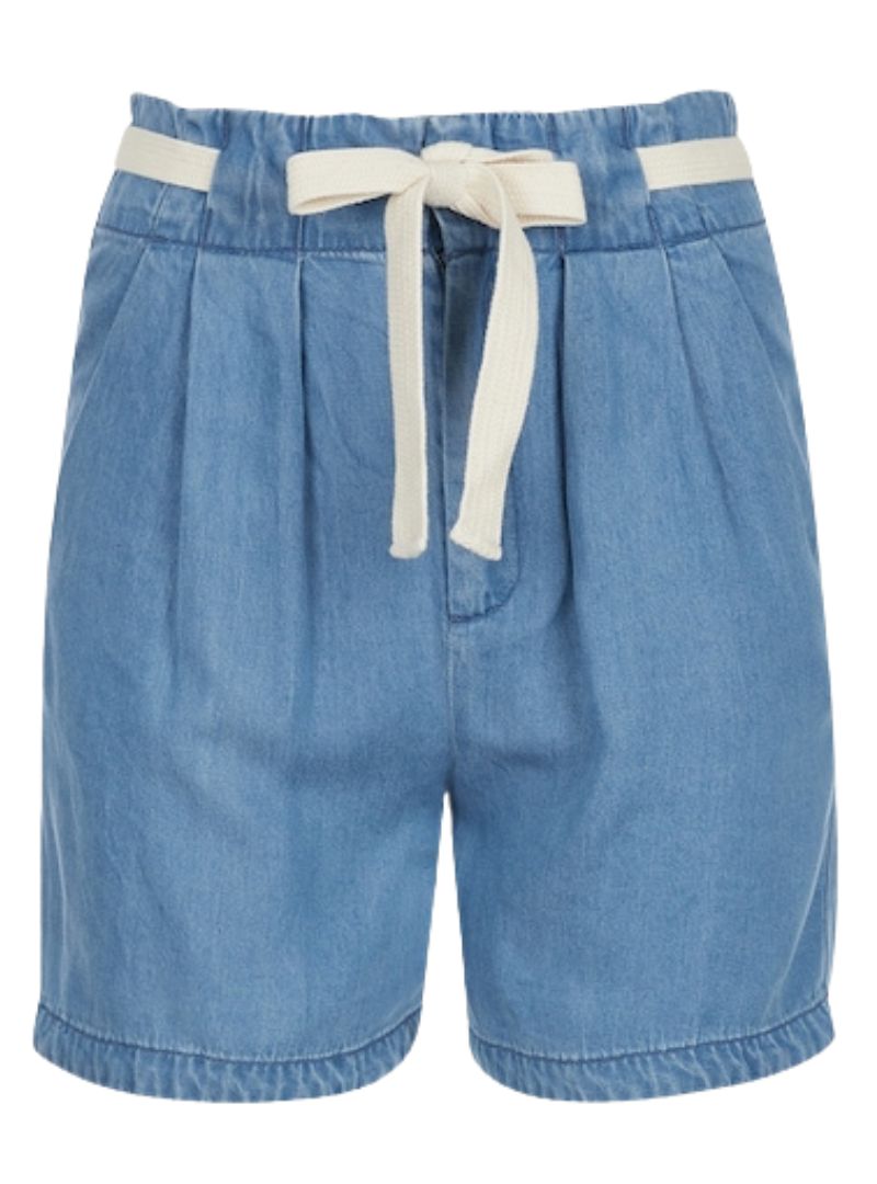 PAPER BAG DENIM SHORTS