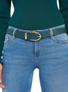 PLEATHER BUCKLE BELT