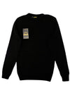 Rocce Mens Pattern Knit Pullover - Black