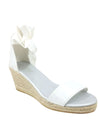 SATIN ESPADRILLE WEDGE HEEL