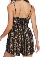 Forever 21 Ladies Floral Jumpsuit - Black