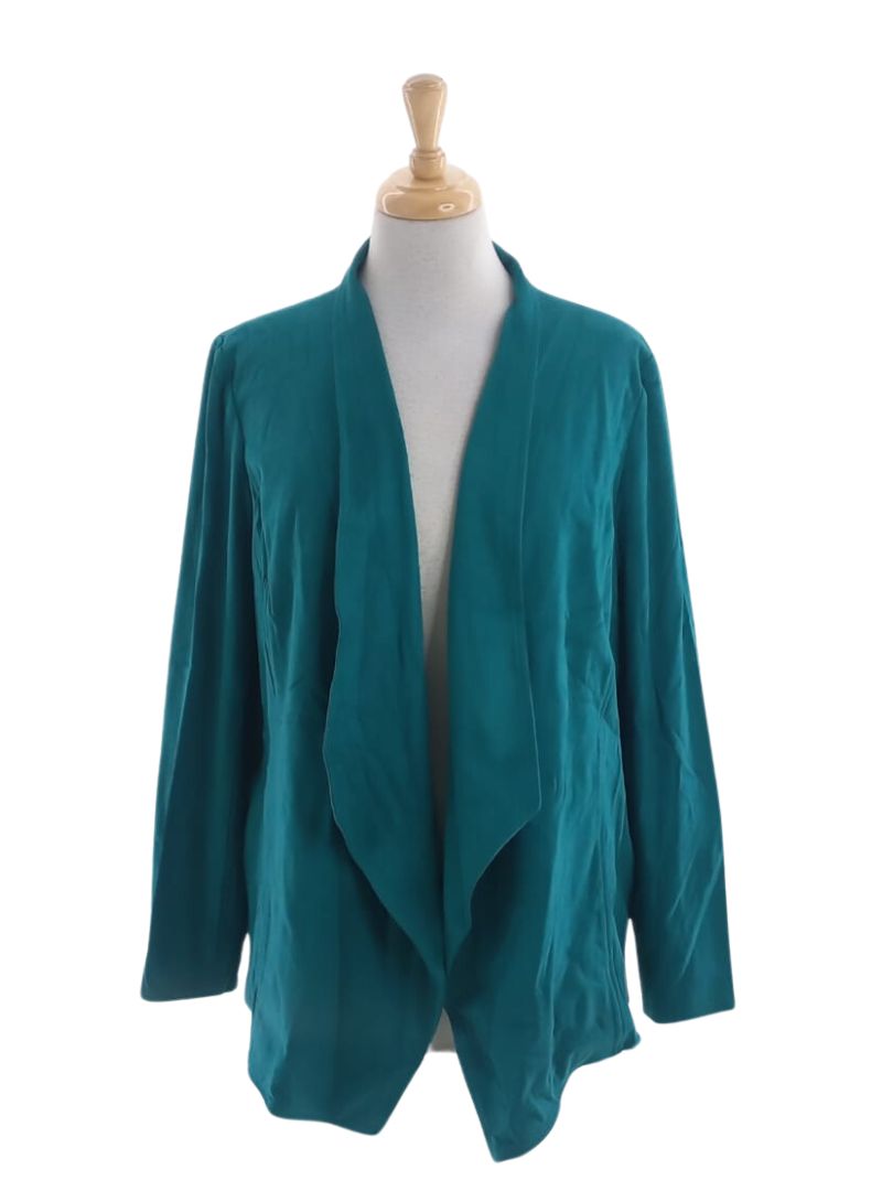 SUEDE FEEL DRAPE JACKET