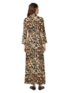 YAS Ladies Yassavanna Long Shirt Striped Dress - Leopard Print