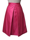 Ladies Satin Pleat Skirt - Pink