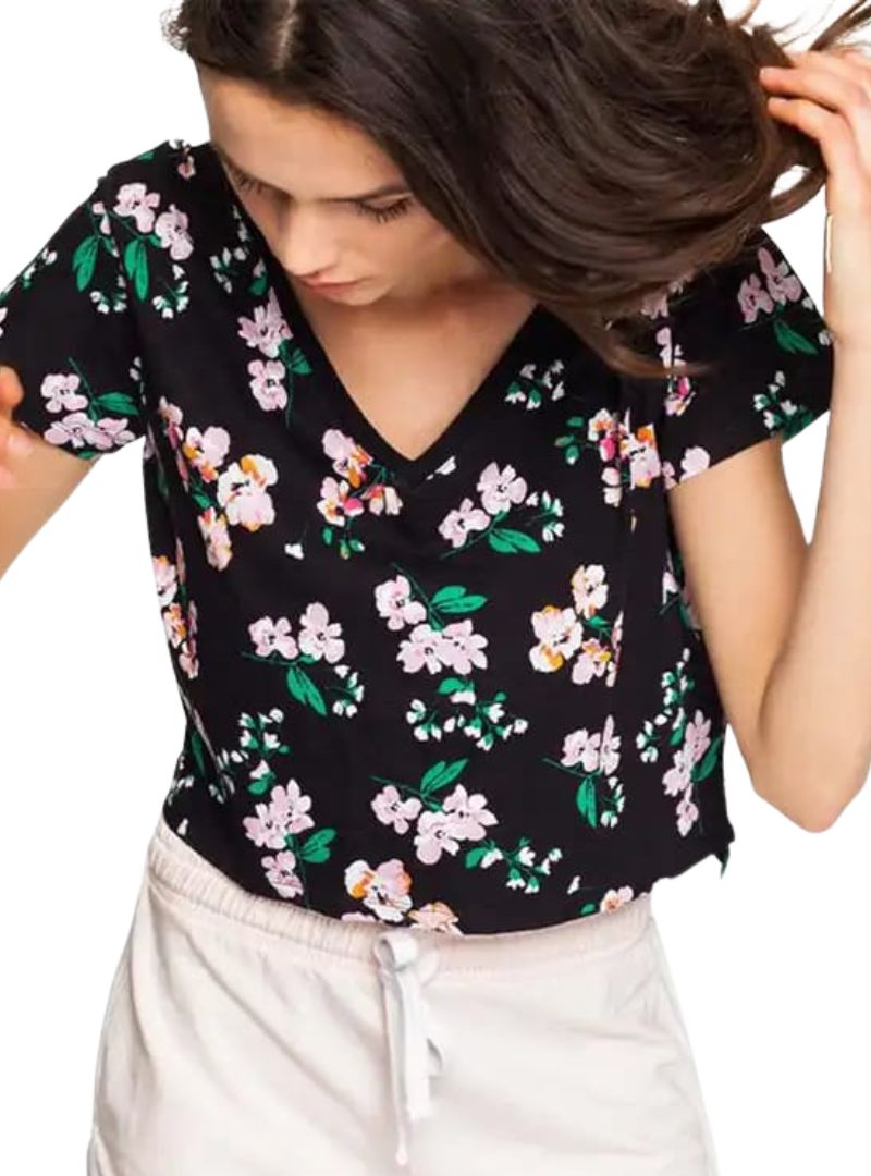 FLORAL DETAILED CROP TOP