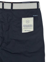 Mcneal Mens Casual Shorts With Belt - Navy