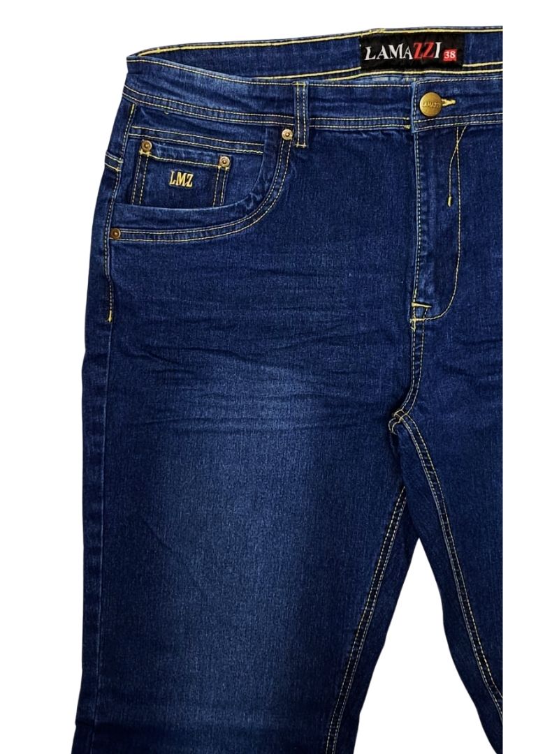 Lamazzi Denim Mens Slim Fit Jean - Navy