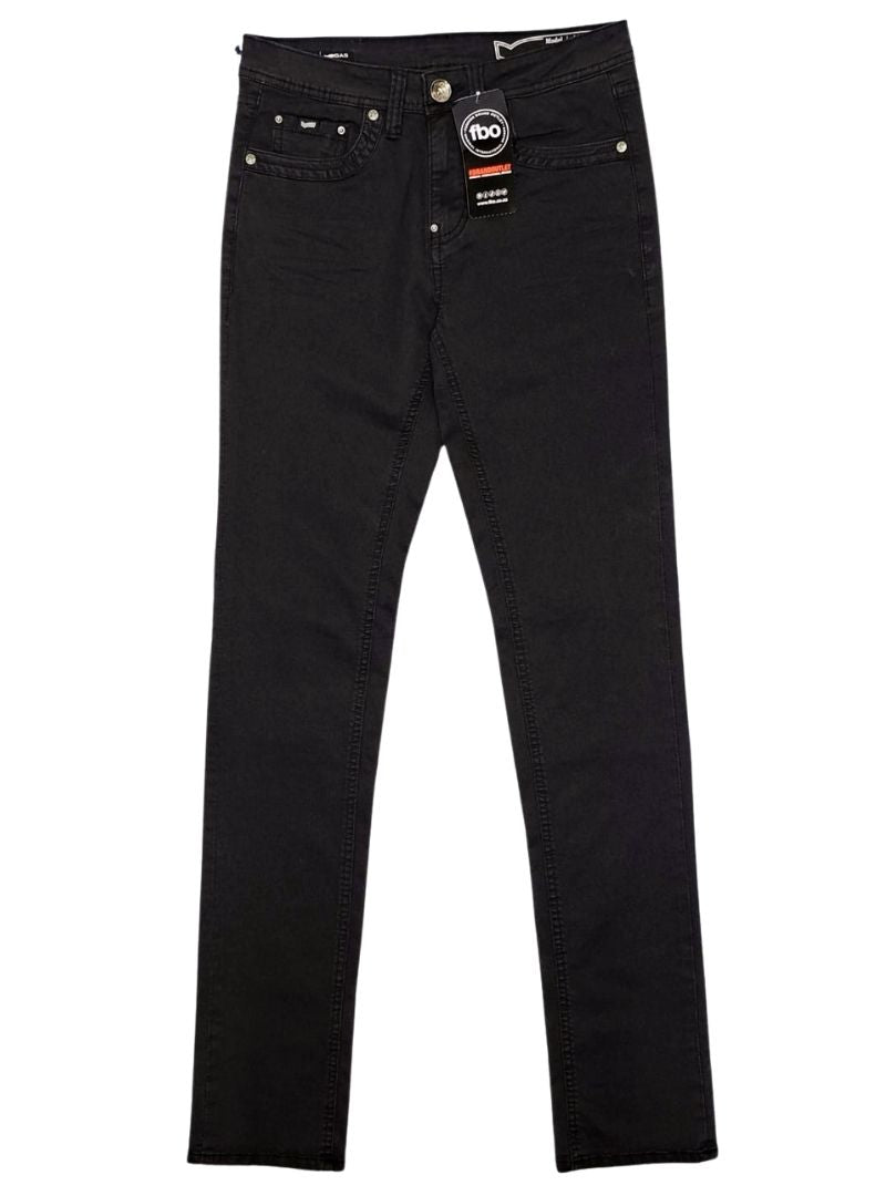 Gas Denim Ladies Straight Fit Jean - Black