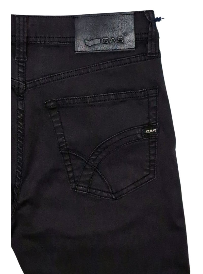 Gas Denim Ladies Straight Fit Jean - Black