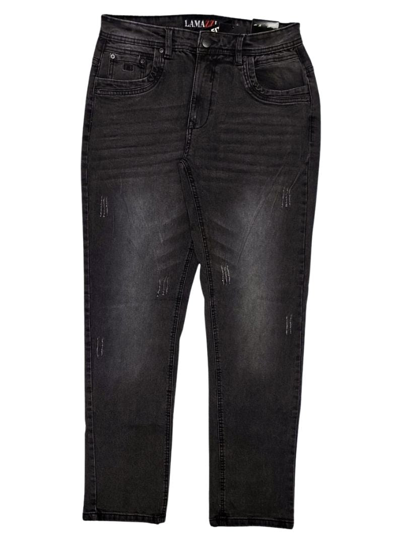 Lamazzi Denim Mens Slim Fit Jean - Charcoal