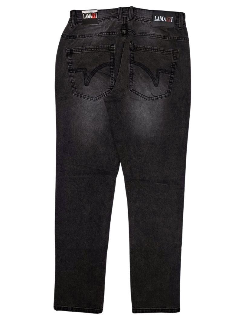 Lamazzi Denim Mens Slim Fit Jean - Charcoal