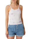 RIB TEXTURED CAMI TEE