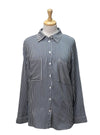 Leger Ladies Striped Blouse - Navy/White
