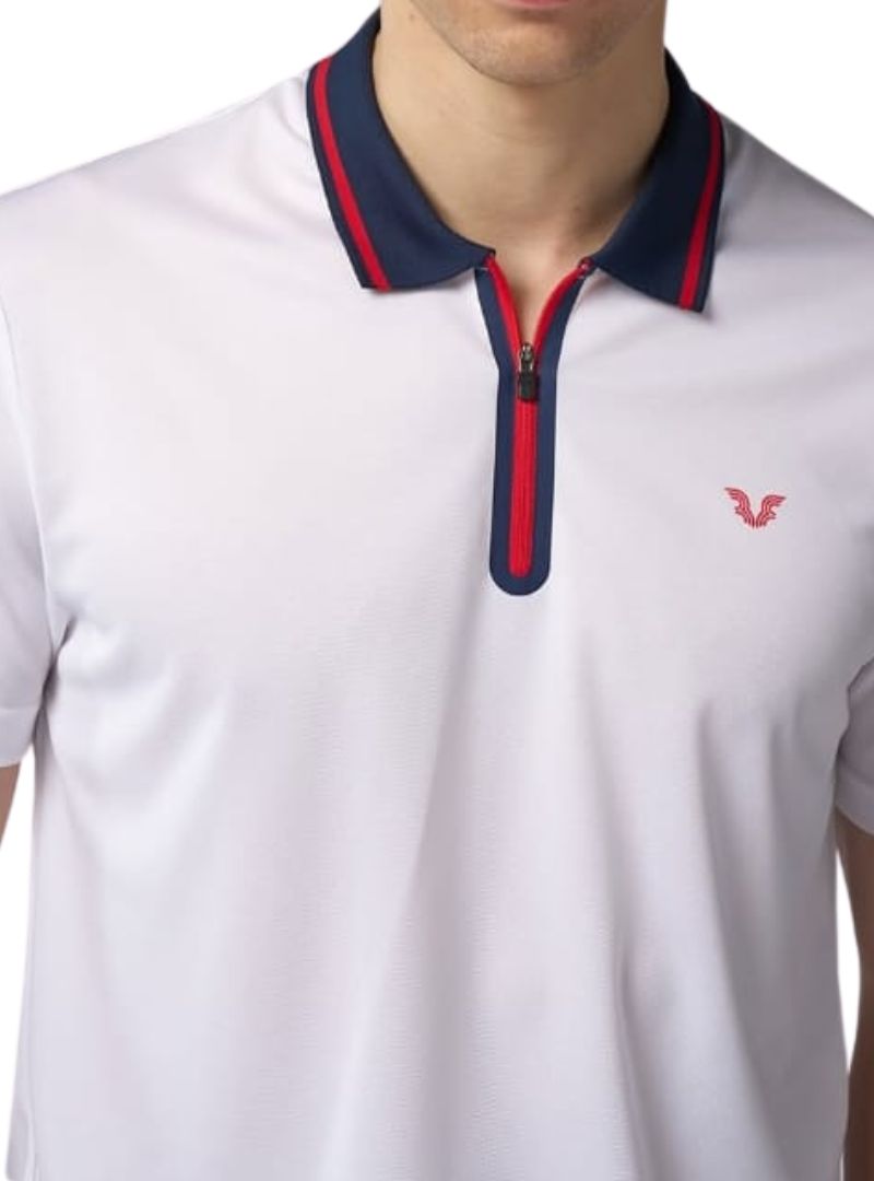 Quarter Zip Logo Golfer Tee