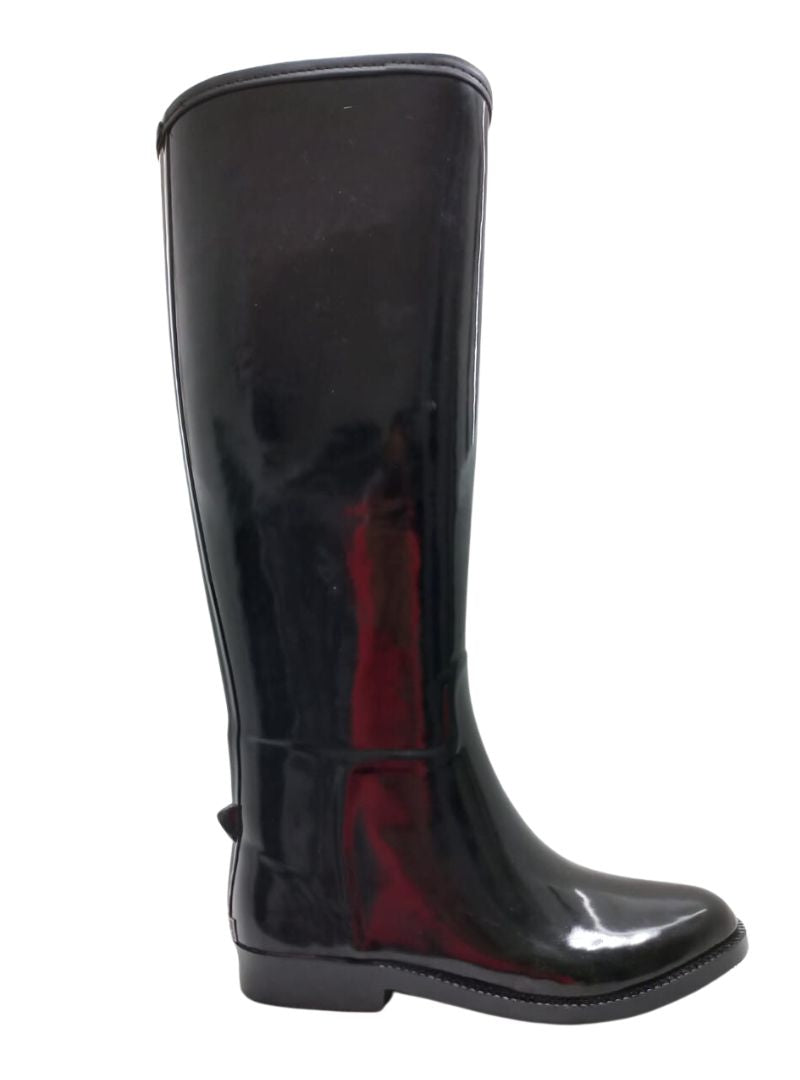 GLOSSY WATERPROOF RAIN BOOTS