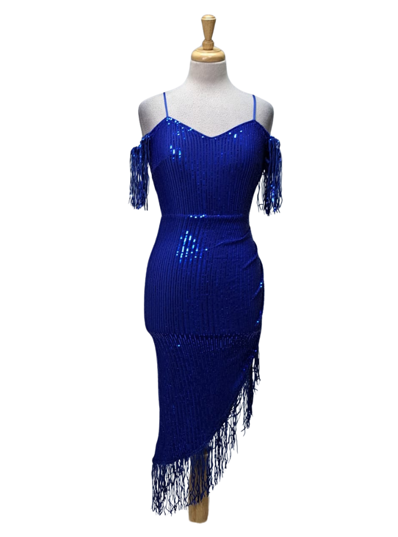 Ladies Sequin Dress - Blue