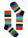 MULTI COLOR STRIPED SOCKS