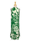 Olivy Ladies  Hineck Halter Ruffle Maxi Dress - Green