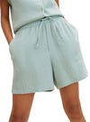 RELAXED FIT LINEN SHORTS